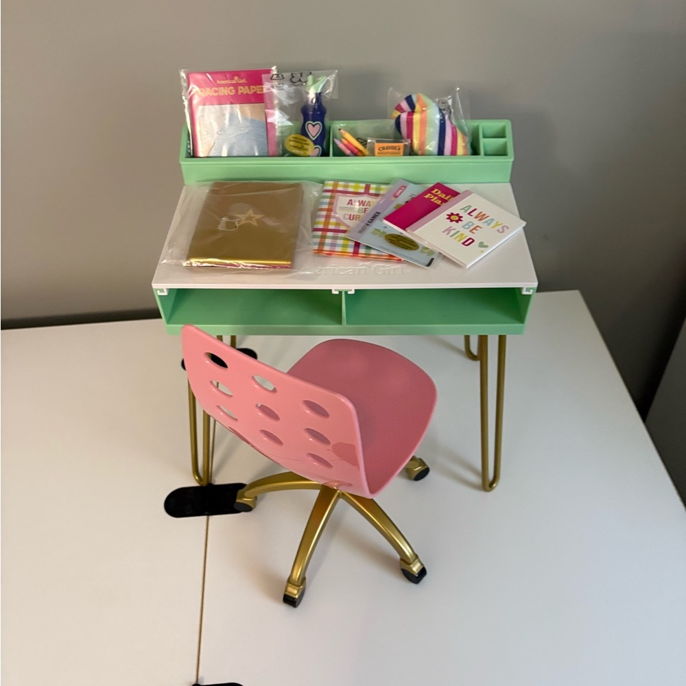 American Girl doll desk and chair
